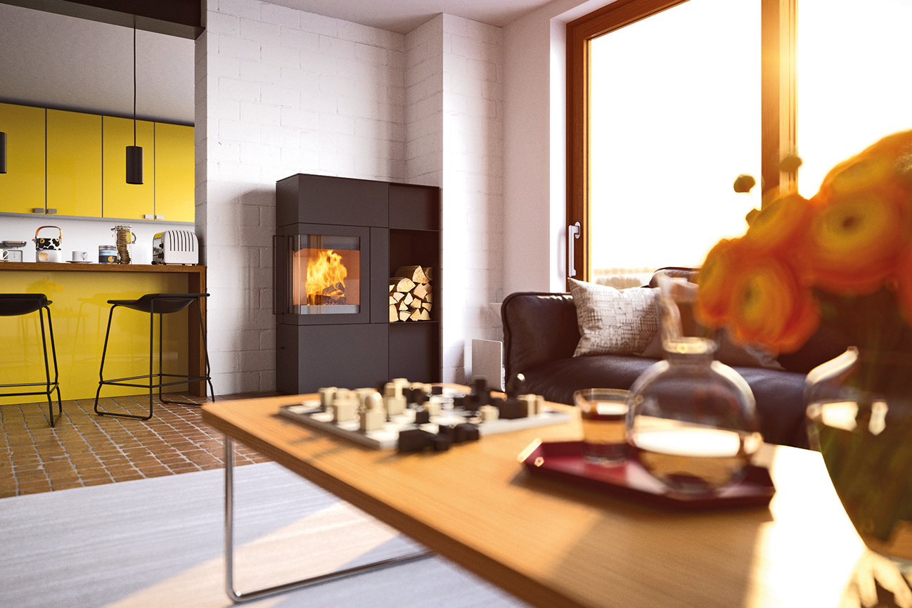 Umweltfreundlichen Heizen mit Holz.